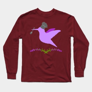 Violet Hummingbird Long Sleeve T-Shirt